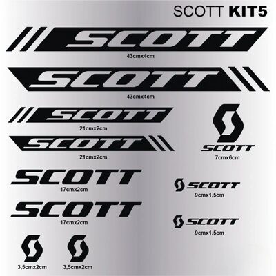 SCOTT-10车架贴AM单车装