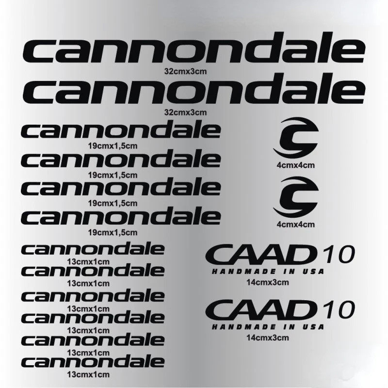 CANNONDALE-10单车公路车贴纸改装防水贴花反光登山车车架贴纸