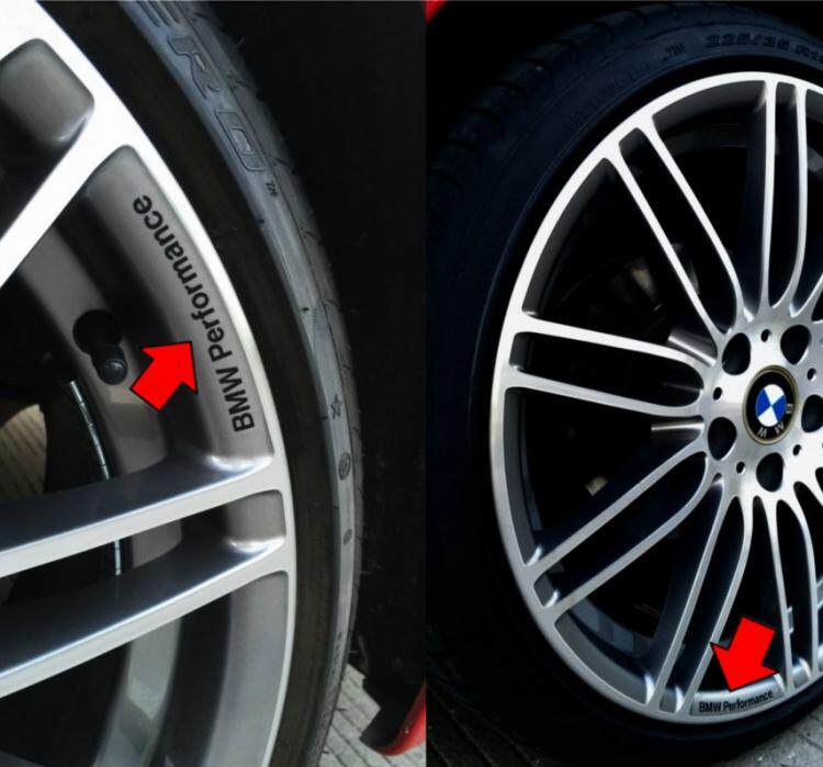 BMW Performance 宝马35系X1234x5x6轮毂车贴纸 轮柱轮圈装饰贴花