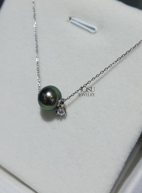 流素losu—925海水珍珠大溪地路路通经典款简约气质吊坠项链