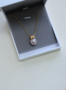 流素losu—925银巴洛克紫珠淡水珍珠繁花吊坠项链