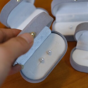 流素losu.925银4 5mm正园强光几乎无暇高品质珍珠耳饰养耳洞