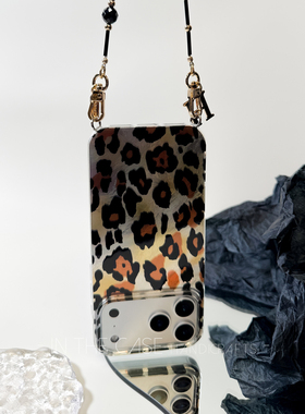 InTheCase狂野豹纹质感辣妹iphone17竹节链条手机壳适用苹果华为