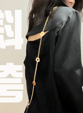 InTheCase小众17ProMax微闪亮小花少女斜挎链条手机壳适用iphone