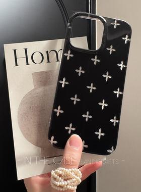 InTheCase甜酷高级质感iphone17暗黑十字全包挂环手机壳适用苹果