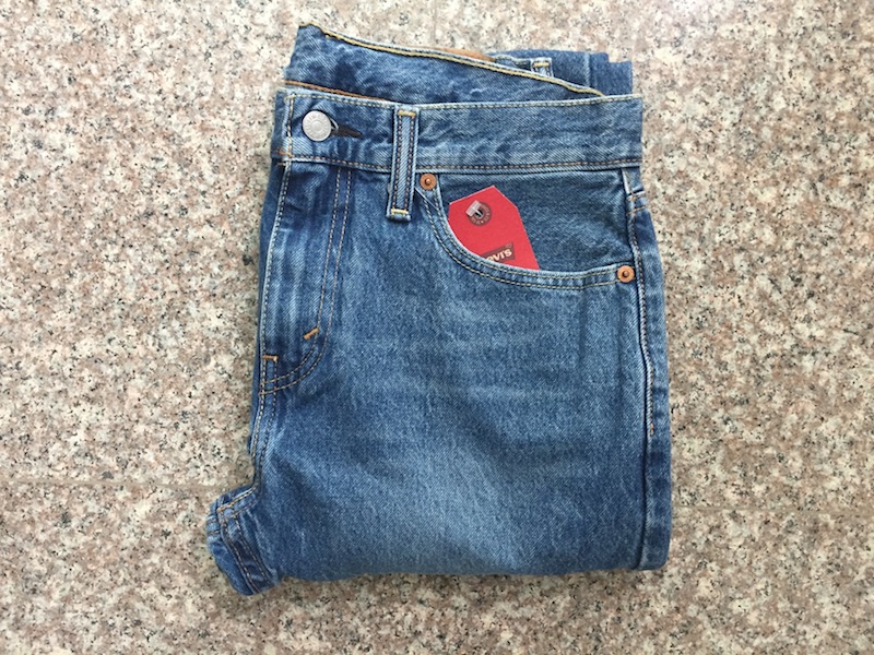 现货Levi's/李维斯男厚款502牛仔裤蓝色闪电水洗295070147