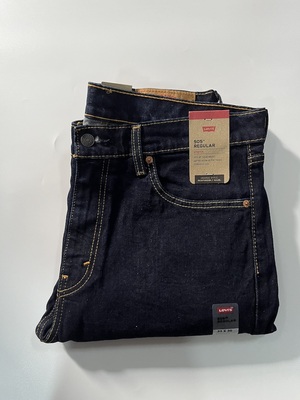 现货Levi’s/李维斯男厚款505深蓝色水洗直筒牛仔裤#005051453