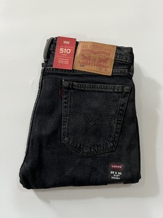 现货Levi 055100709 李维斯510蓝黑色水洗系列牛仔裤