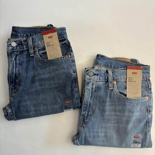 李维斯男527蓝色水洗牛仔裤