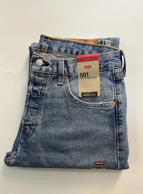 现货Levi's/李维斯男501复刻93年款蓝色水洗直筒牛仔裤#798300196