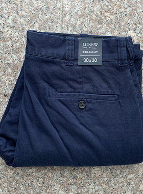 现货J.CREW法兰绒内衬加绒加厚直筒休闲裤chino冬款#AG403