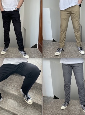 现货Dockers男中腰修身小脚五袋款休闲裤