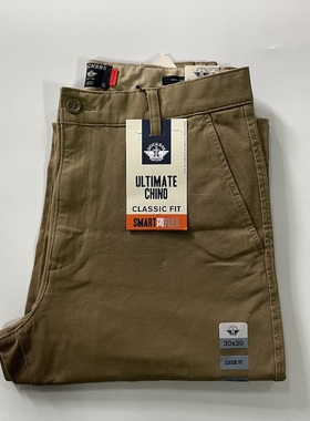 现货Dockers男D3软棉中腰宽松直筒休闲裤chino#A16290000