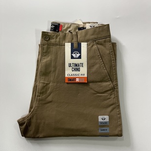 现货Dockers男D3软棉中腰宽松直筒休闲裤 A16290000 chino