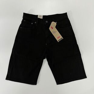 现货Levi's/李维斯569黑色宽松直筒牛仔短裤及膝裤355690227