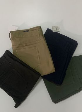 现货J.CREW男软棉五袋款修身休闲裤AW049