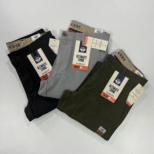 现货Dockers男D1软棉中腰修身 chino 休闲裤