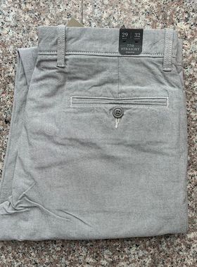 现货J.CREW男770中腰直筒休闲裤chino四季款#L0719