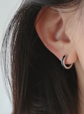 复古港风简约百搭小巧C圈无痛无耳洞蚊香盘耳夹女气质ins潮新款