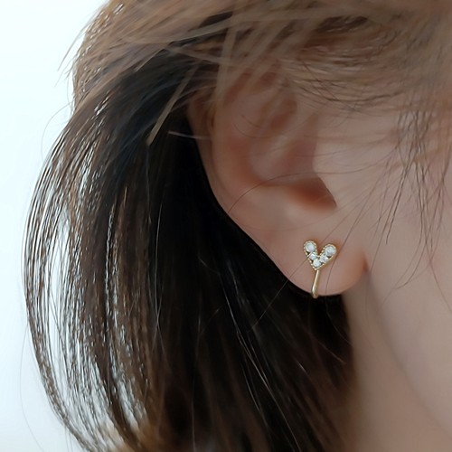 甜美风小爱心无痛硅胶蚊香盘耳夹