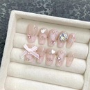 2024优质其他新款 纯手工穿戴甲轻奢纯欲氛围感镶钻结成品穿戴甲