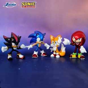 Jada正版刺猬索尼克纳克鲁斯塔尔斯夏特金属手办摆件合金迷你盲包