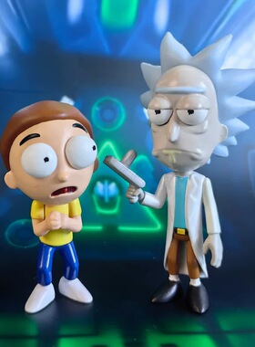 正版行货Jada瑞克与莫蒂Rick and Morty金属摆件手办圣诞生日礼物