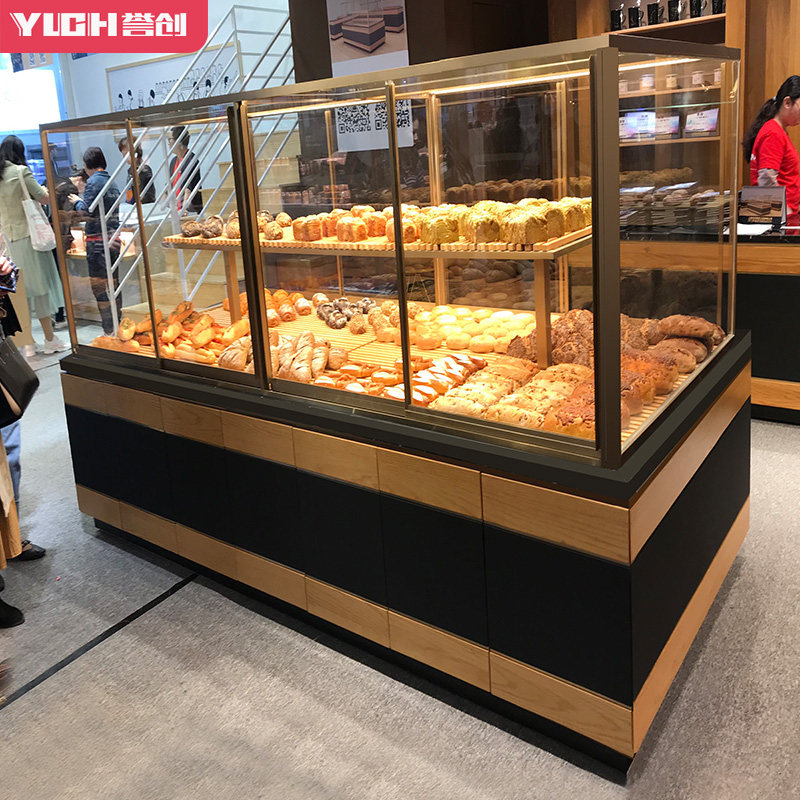 誉创面包柜中岛柜面包展示柜 面包架子 展示架蛋糕店全套设备商用
