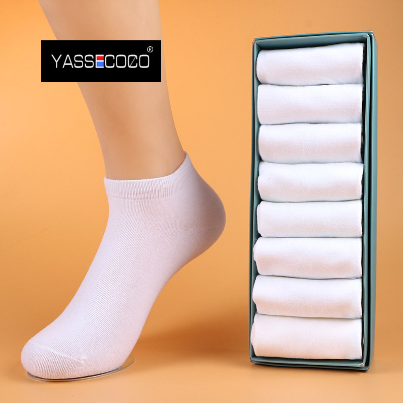 春夏季女士纯色棉袜低腰短袜运动休闲女袜黑色白色袜子女夏季薄款