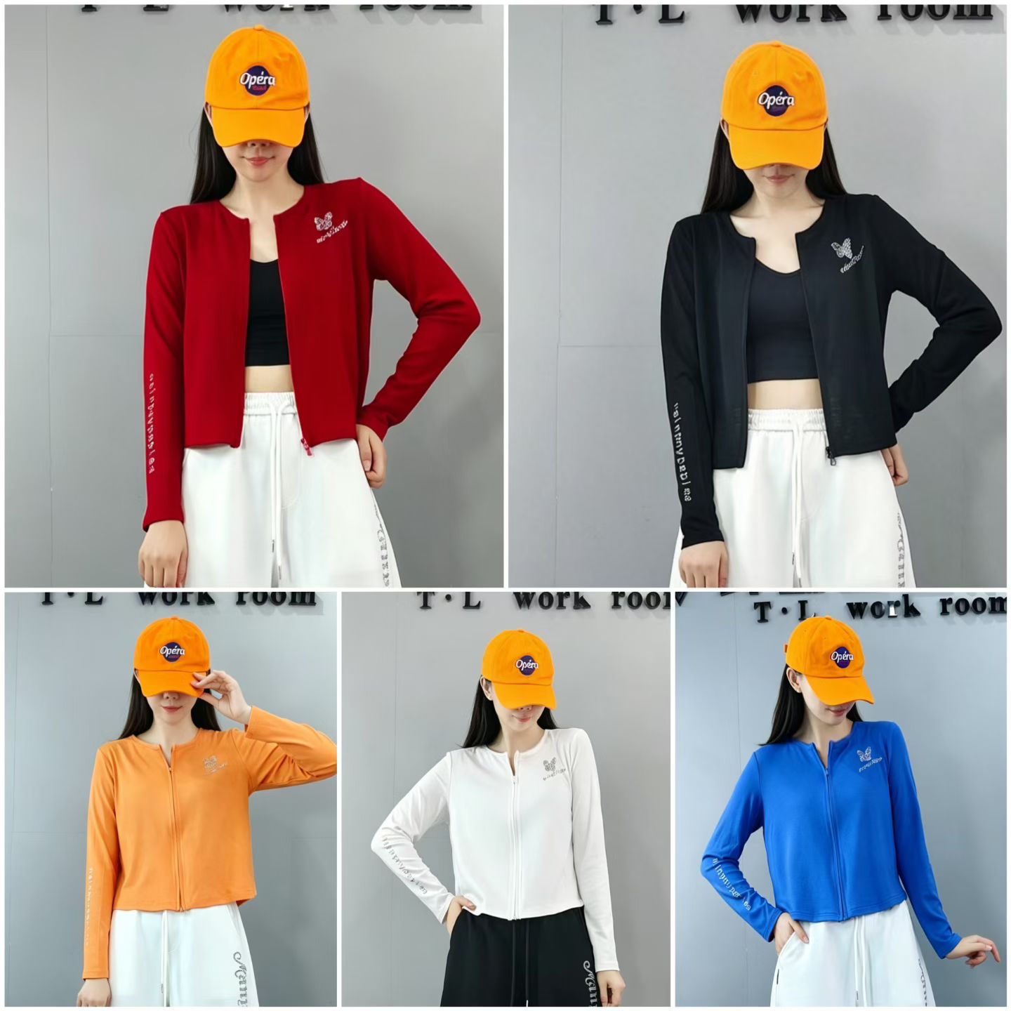 纤瑞雪2026秋季新款广场舞爵士舞服装拉链开衫长袖团队舞蹈服629