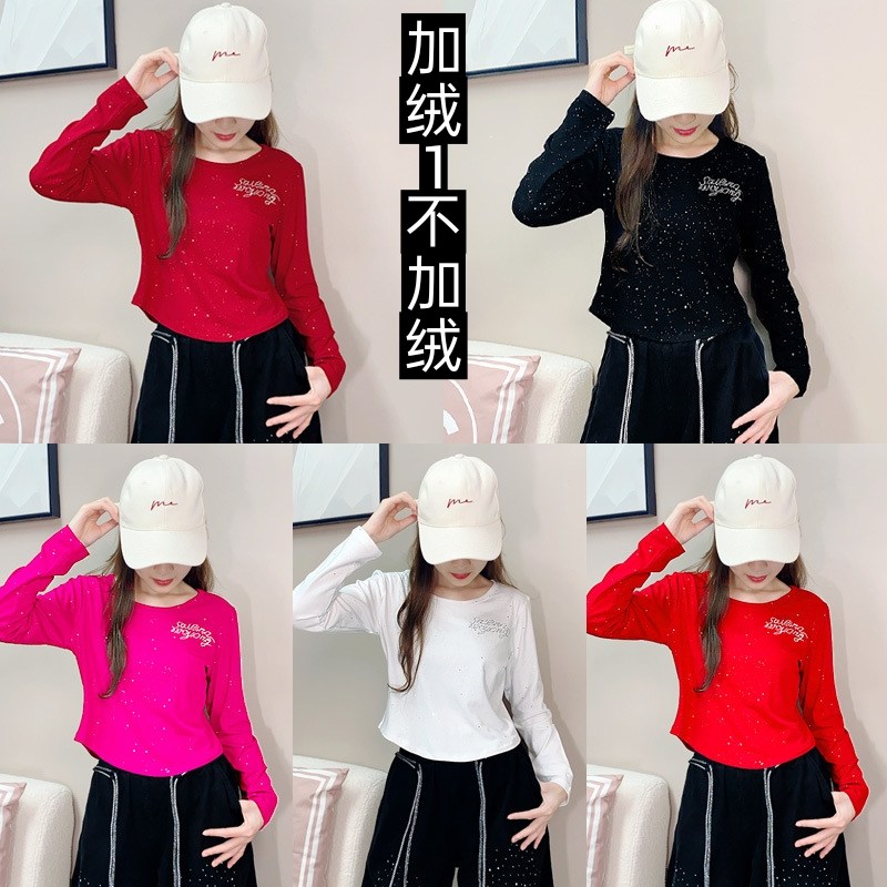 2025新款秋冬加绒加厚广场舞上衣女宽松显瘦休闲运动卫裤曳步舞女