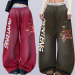 2025新款秋冬广场舞爵士舞裤工装裤休闲显瘦阔腿美式宽松版曳步舞