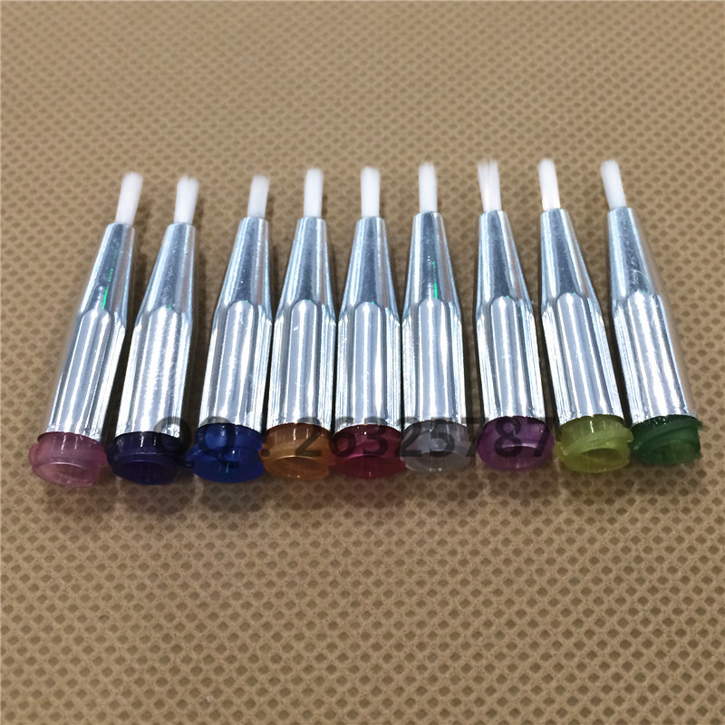 圆口2mm毛刷针头 刷毛头涂胶针头刷胶针头20G-34G一盒50支装包邮