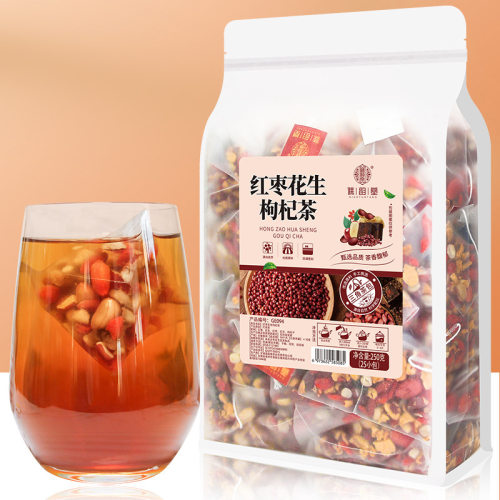 红枣花生枸杞茶三角包独立红豆清香红糖甘甜不腻干香枸杞子办公茶