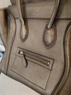 纯牛皮赛琳笑脸包大号