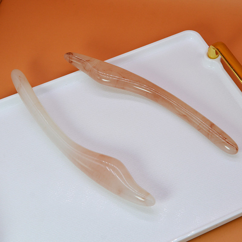 树脂面雕棒刮痧点穴棒美容院推荐使用小部位刮痧勺加长款刮痧点