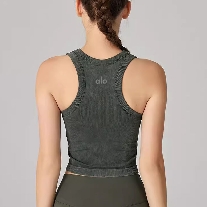ALO一体式固定杯运动瑜伽背心女