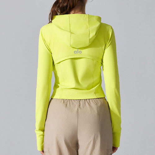 ALO春秋户外连帽修身运动外套女