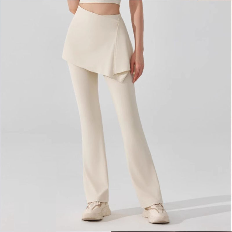 ALO假两件遮屁帘瑜伽健身微喇裤