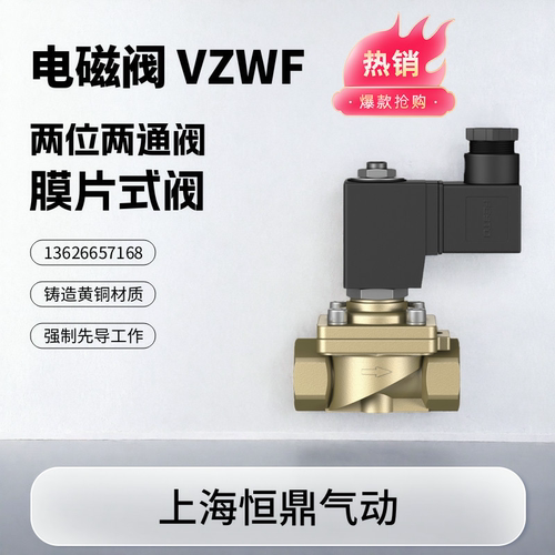 膜片式电磁阀VZWF-B-L-M22C