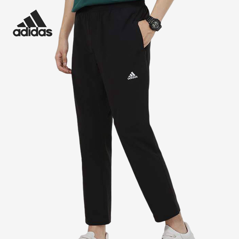 Adidas/阿迪达斯官方正品男子休闲运动长裤户外宽松直筒裤HY0764