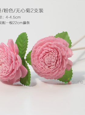 藤条干花无火香熏精油扩散香家居香氛通草香薰瓶挥发棒带叶通草花