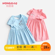 Đầm trẻ em mùa hè bé sơ sinh váy ngắn tay trẻ em mùa hè bé gái bé gái công chúa váy đầm mùa hè nước ngoài - Váy