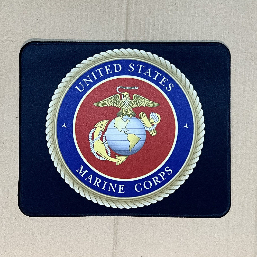 六大军种军徽鼠标垫陆军海军空军陆战队太空军海警队锁边防滑