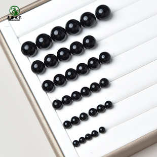 黑曜石散珠子东海水晶玛瑙玉髓半成品乌金黑耀石金曜石银曜石单珠