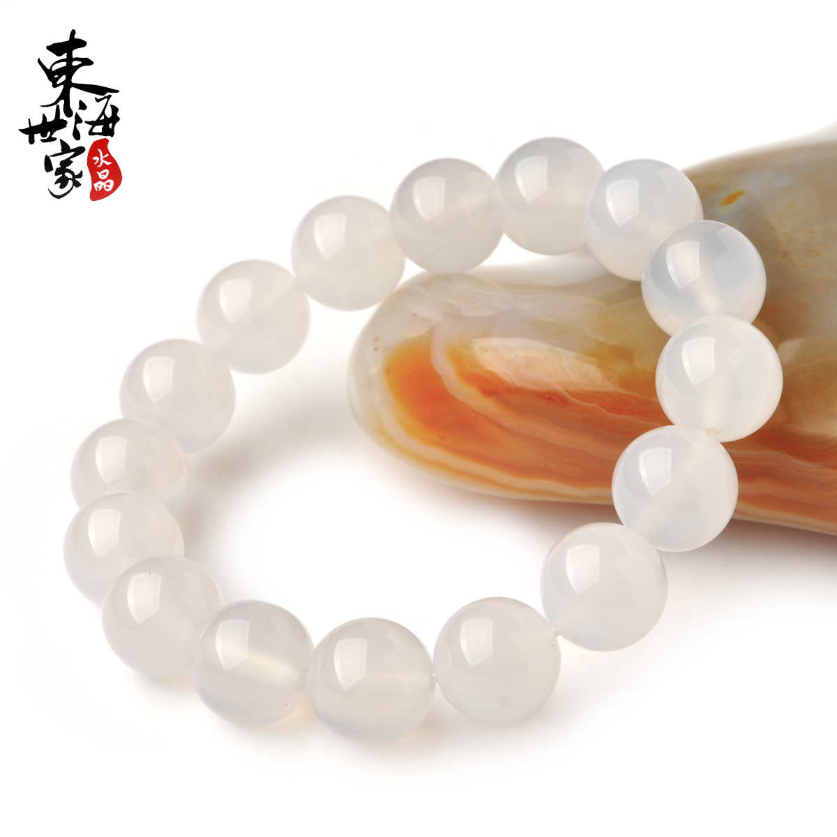 East family agate Hand string crystal Chalcedony Beading bead Bracelet lovers White Agate Braceletin the Accessories/Fashion Jewelry, Bracelets  category - from Buy2taobao.com to provide professional Taobao agent buy service