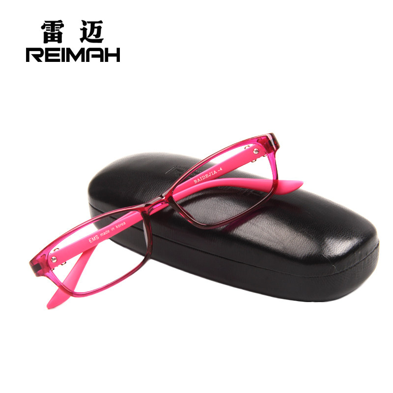 新款近视眼镜女款时尚全框tr90眼镜框架配眼镜潮人新轻女式红色框