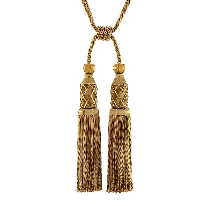 圣奇尼绝代艳后大流苏美式窗帘绑带绑绳挂穗绳子奢华一对欧式高档