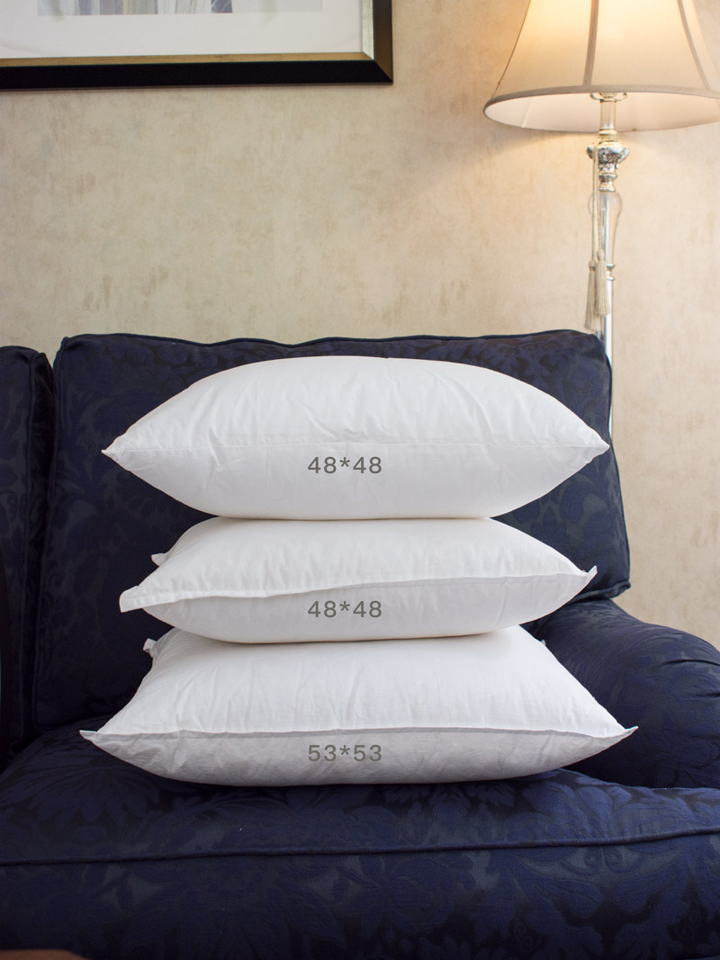 圣奇尼羽绒抱枕芯子正方沙发鹅绒芯长方形靠垫靠枕芯回弹好杜邦棉