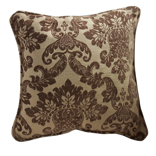 美式沙发抱枕靠垫套复古进口布靠枕样板房雪尼尔加厚咖啡套子定制